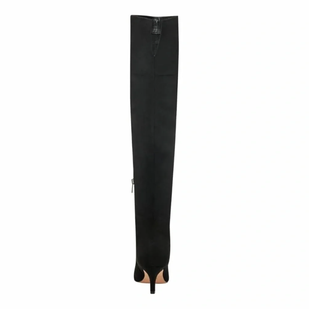 Marc Fisher LTD Women’s Qulie Black Over the Knee Boots 6M NWOB
